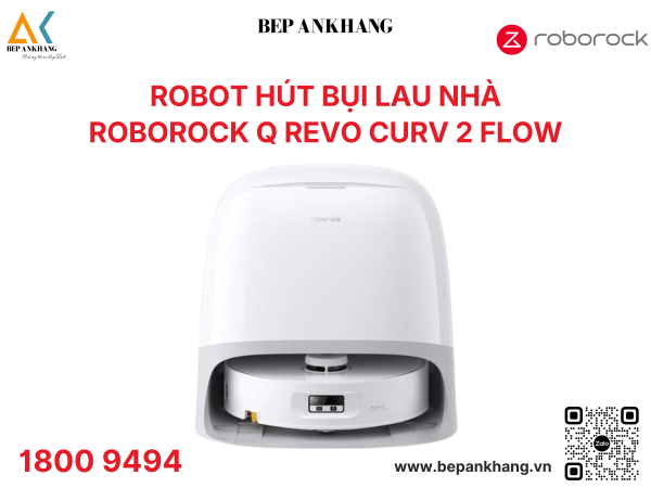 Robot Hút Bụi Lau Nhà Roborock Q revo Curv 2 Flow